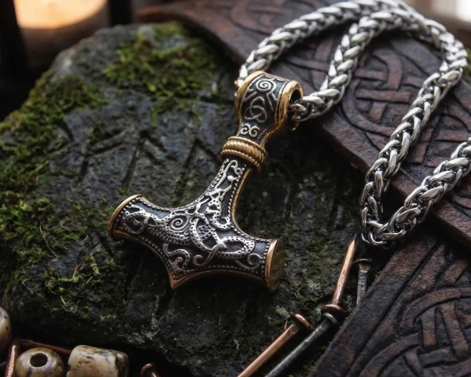 tainless steel - Gold Thorhammer